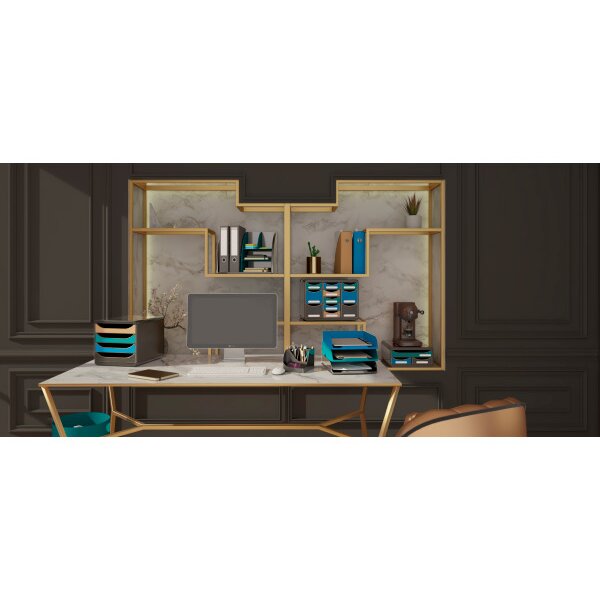 EXACOMPTA Organiseur de bureau NeoDeco 394505D noir/bleu-vert