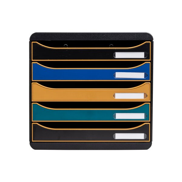 EXACOMPTA Schubladenbox NEO DECO A4+ 309505D Big Box, 5 Schubladen
