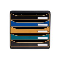 EXACOMPTA Schubladenbox NEO DECO A4+ 309505D Big Box, 5...