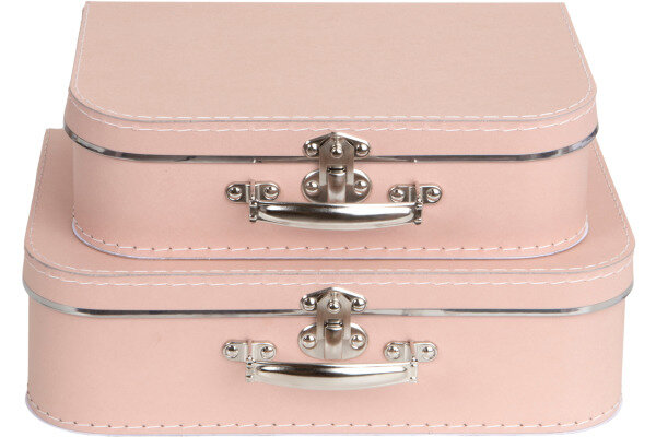 BIGSO BOX OF SWEDEN Boîte de rangement Suitcase 503252133H00 dusty pink 2er-Set