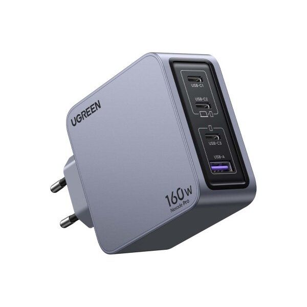 UGREEN USB Wallcharger Nexode Pro 25877 160W, 4-Port,PD,GaN w.Cable