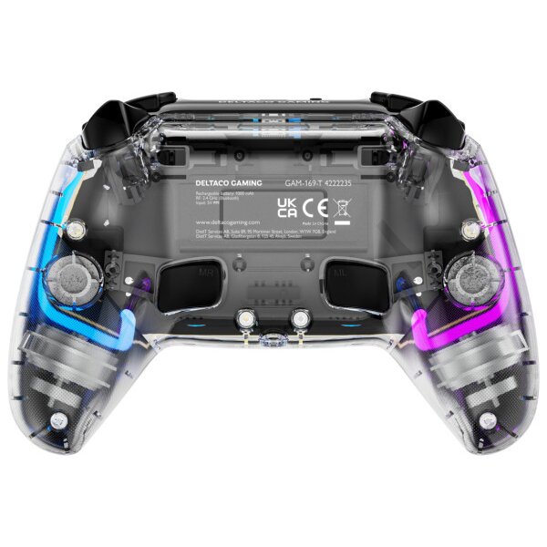 DELTACO Wireless Controller PS4 GAM-169-T Transparent