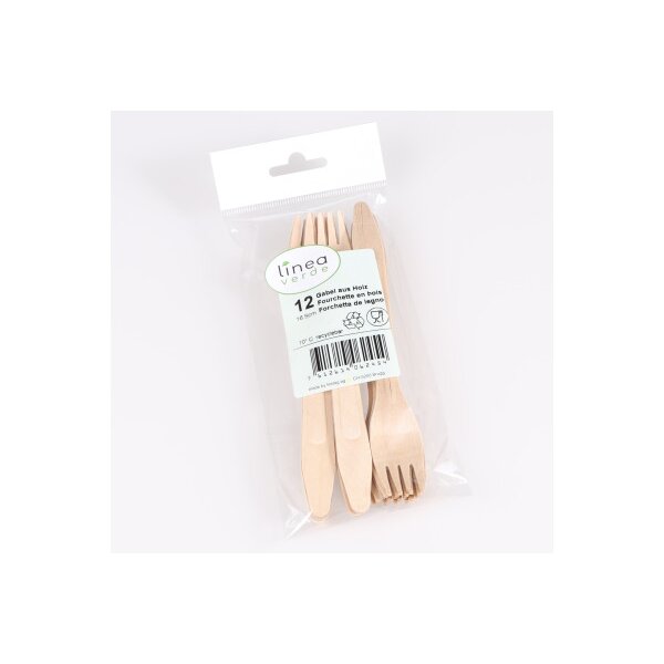 ELCO fourchette en bois 55530012-079 marron, 12pcs.