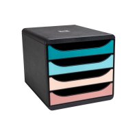 EXACOMPTA Schubladenbox SKANDI A4+ 310606D Big Box, 4 Schubladen