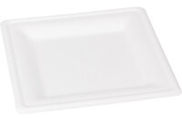 ELCO Assiette en bagasse 26x26cm 10230020-016 blanc, 10pcs.