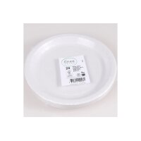 ELCO Teller aus Karton 23cm 16114308-001 weiss, 24Stk.