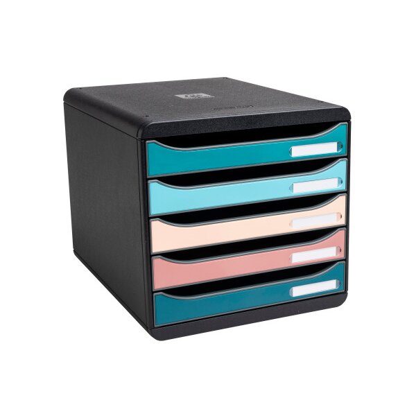 EXACOMPTA Schubladenbox SKANDI A4+ 309606D Big Box, 5 Schubladen