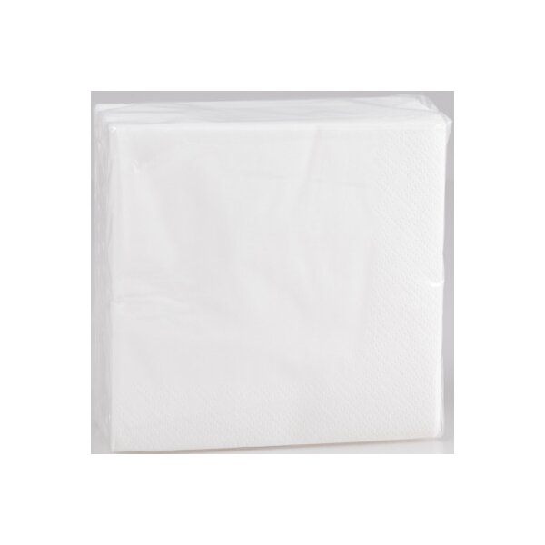 ELCO Serviettes tissue 24x24cm 23400050-001 3 plis, blanc 50pcs.
