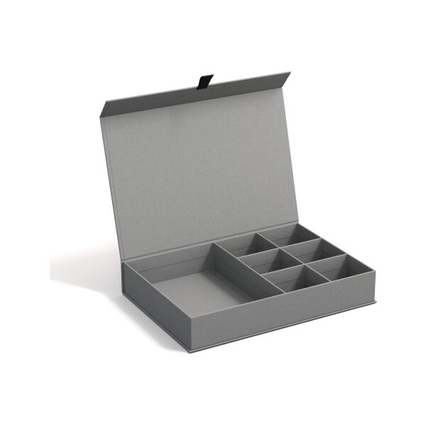 BIGSO BOX OF SWEDEN Schmuckbox Jolie 706154101TAB grau 26.5x19x7cm