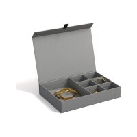 BIGSO BOX OF SWEDEN Schmuckbox Jolie 706154101TAB grau 26.5x19x7cm