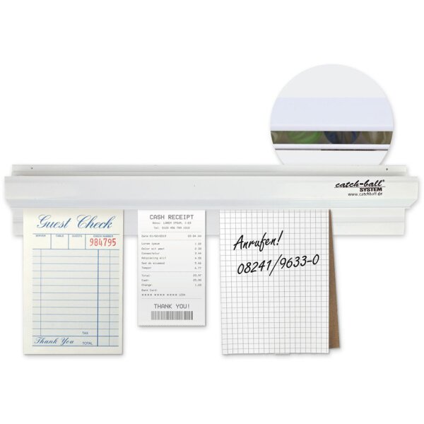 HYGOSTAR Rail daffichage Catch-ball-System Notebord, bleu