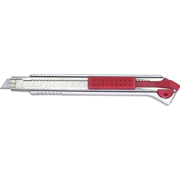 NT Cutter A-1000RP, Aluminium-Gehäuse, 9 mm, silber rot