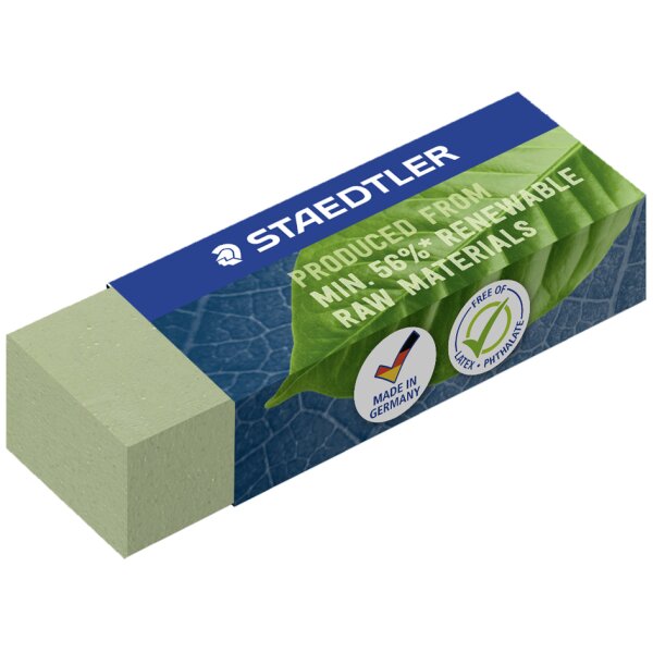 STAEDTLER Gomme, 43 x 19 x 13 mm, vert olive
