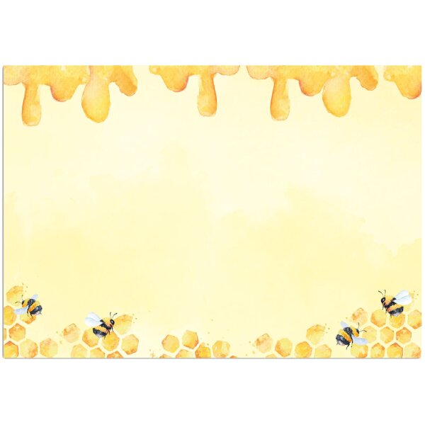 RNK Verlag Sous-mains en papier Honey, uni