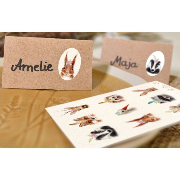 AVERY Zweckform ZDesign Sticker de Pâques Animaux bohème