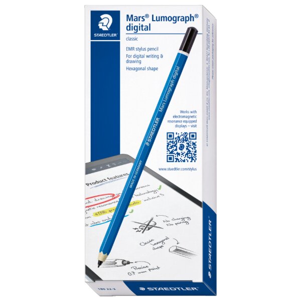 STAEDTLER Stylet numérique Mars Lumograph, bleu