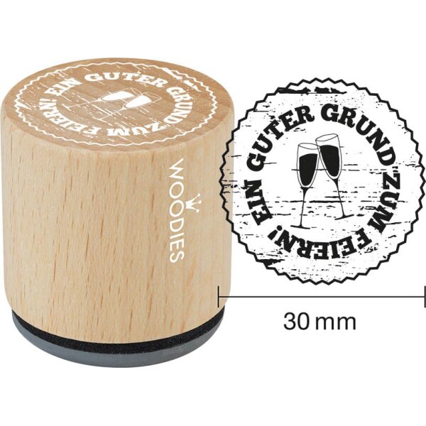 COLOP Motiv-Stempel Woodies Guter Grund zum Feiern I