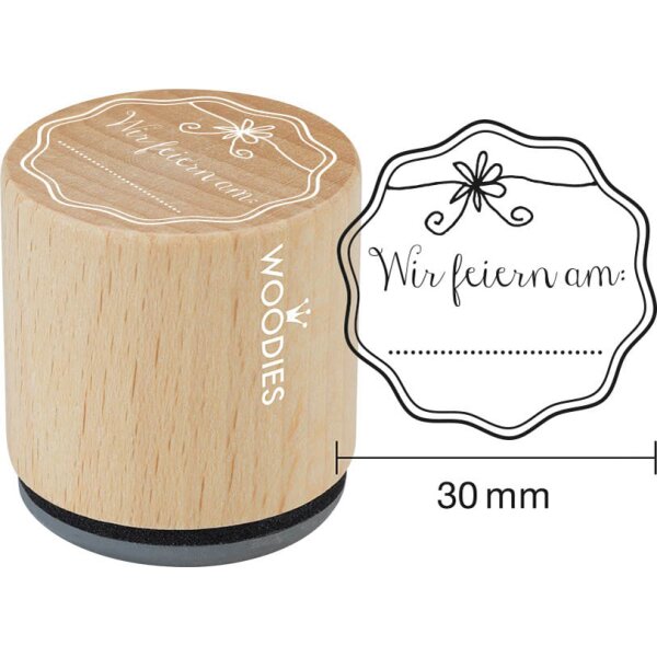 COLOP Motiv-Stempel Woodies Guter Grund zum Feiern I