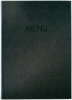 sigel Chemise pour carte de menu MENU, A4, anthracite