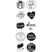 COLOP Kit tampon à motif LITTLE NIO anglais, blanc