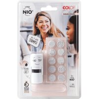 COLOP Motivstempel-Set "LITTLE NIO" Englisch, weiss