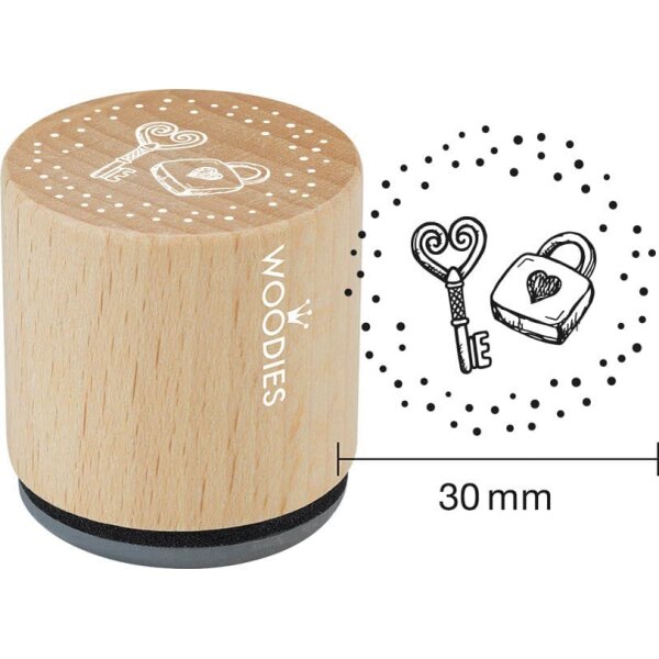 COLOP Tampon à motif Woodies clé & cadenas