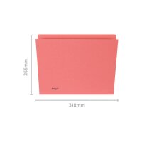 BIELLA Vertikalmappen A4 25542445U rot 240g 100 Stück