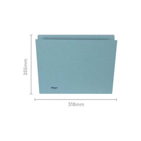 BIELLA Vertikalmappe A4 25543205U blau 320g 100 Stück