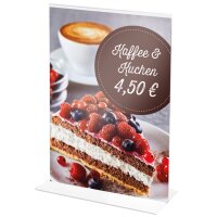 deflecto Tischaufsteller, DIN A5 quer, gerade