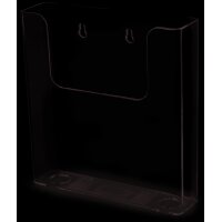 deflecto Porte-brochures, dos plat, A4 portrait, transparent