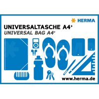 HERMA Pochette à fermeture à zip Mesh Bags, A4, vert