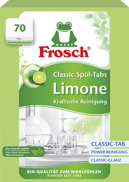 Frosch Tablettes lave-vaisselle Classic Limone, 70 pièces