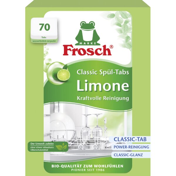 Frosch Spülmaschinentabs Classic Limone, 70 Stück