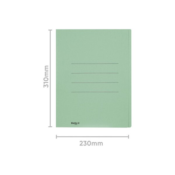 BIELLA Einlagemappe A4 25040030U grün 240g/m2 100 Stück