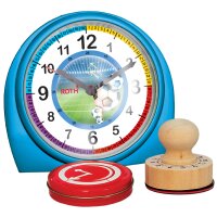 ROTH Kinderwecker & Stempel-Set "Fussball",...