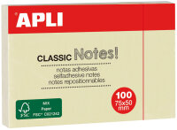 APLI Haftnotizen "CLASSIC Notes!", 75 x 50 mm,...