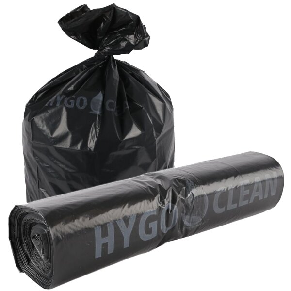 HYGOCLEAN Sac poubelle LDPE Light, 240 L, 40 microns, jaune