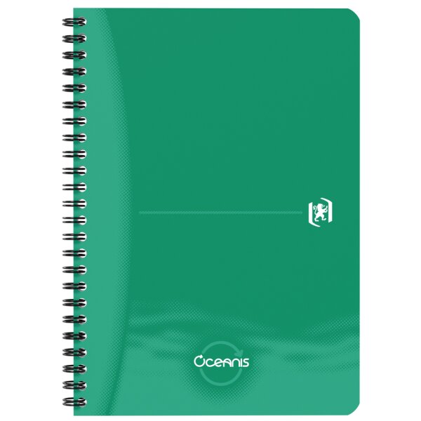Oxford Office Spiralbuch "Oceanis", A5, PP, kariert, schwarz