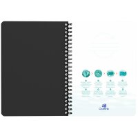 Oxford Office Cahier à spirale Oceanis, A5, PP, noir