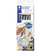 STAEDTLER Doppel-Fasermaler "Europa", 6er Kartonetui