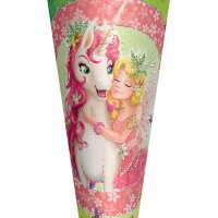 ROTH Schultüte "Einhornglück", eckig, 850 mm, mit Effekt