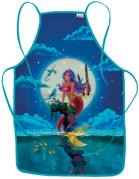ROTH Malschürze "Magische Meerjungfrau" mit Bauchtasche