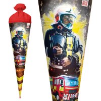 ROTH Schultüte "Feuerwehrmann", rund, 700 mm