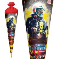 ROTH Schultüte "Feuerwehrmann", eckig, 850 mm