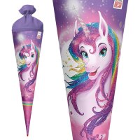 ROTH Schultüte "Einhornportrait, rund, 700 mm
