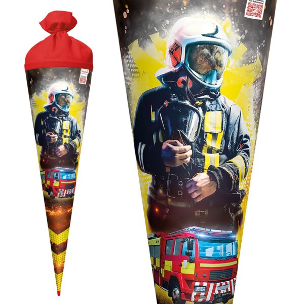 ROTH Schultüte "Feuerwehrmann", rund, 700 m, mit Effekt