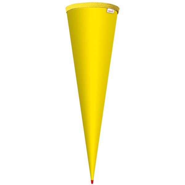 ROTH Schultüten-Rohling ohne Verschluss, rund, 700 mm, weiss