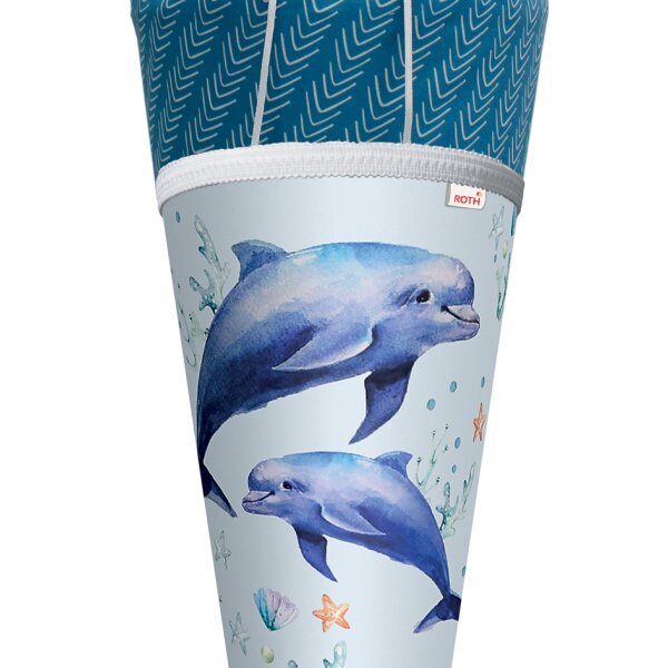 ROTH Schultüte Lieblingsstück "Delfin Duo", rund, 700 m