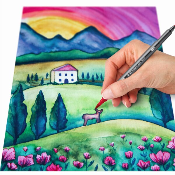 STAEDTLER Doppel-Fasermaler "Südamerika", 6er Kartonetui