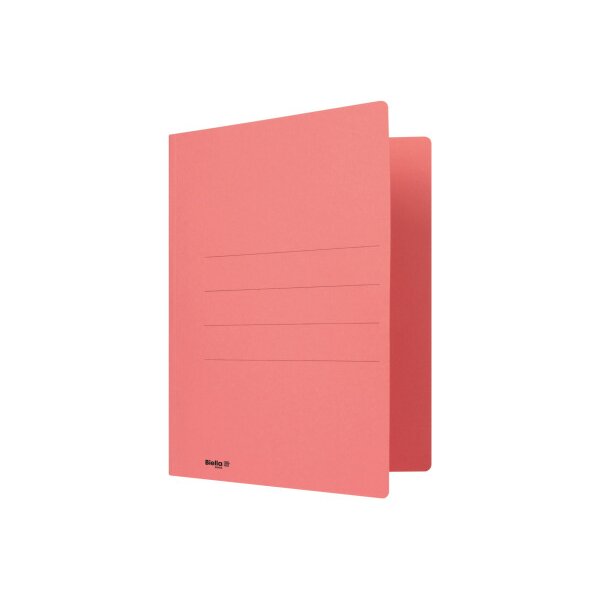BIELLA Einlagemappe m. Heftzunge A4 25040345U rot 240g/m2 50 Stück